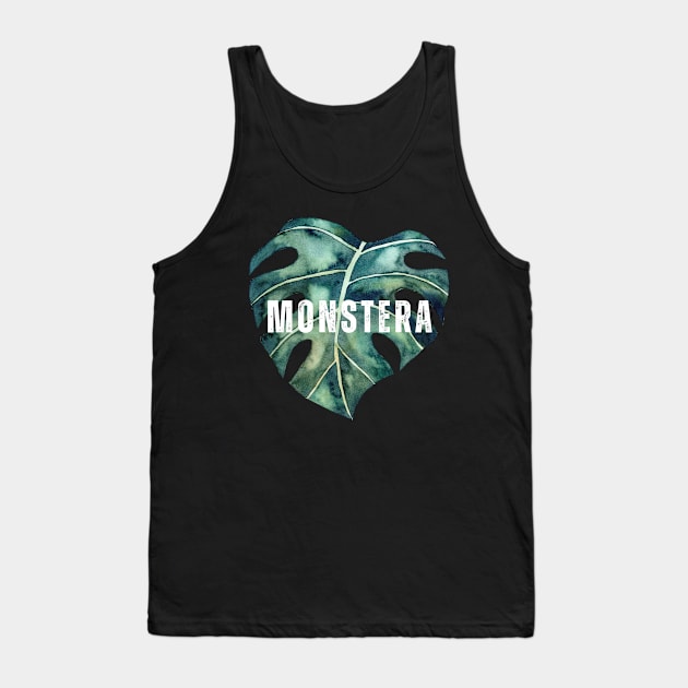 Monstera Plant Mama Plant Lovers Gift Ideas Tank Top by TayaDesign